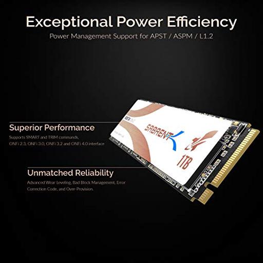 Sabrent Rocket  1 TB M.2-2280  PCIe 3.0 X4  NVME SSD