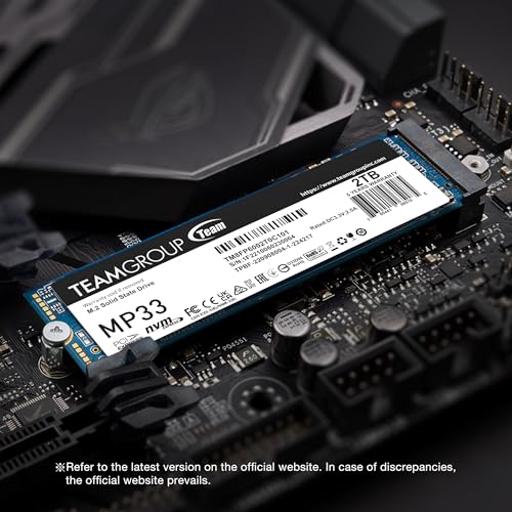TeamGroup MP33 1 TB M.2-2280  PCIe 3.0 X4  NVME SSD