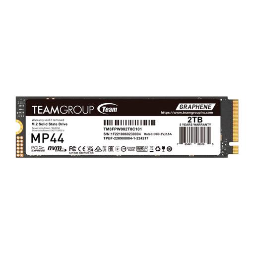 TeamGroup MP44 2 TB M.2-2280  PCIe 4.0 X4  NVME SSD