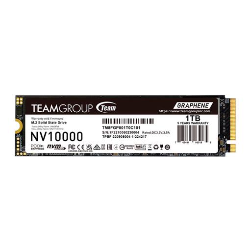 TeamGroup NV10000 1 TB M.2-2280  PCIe 5.0 X4  NVME SSD