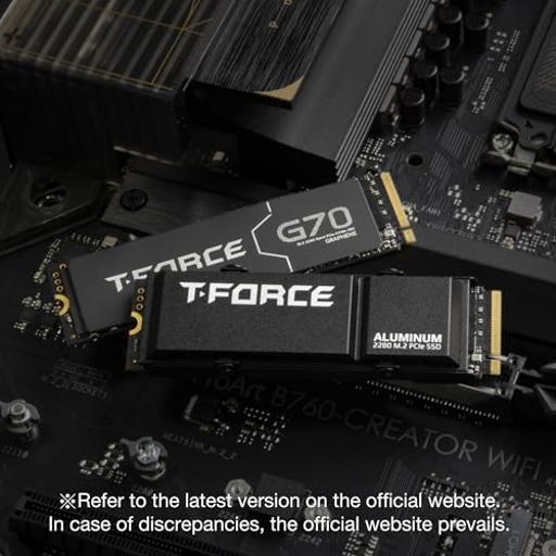 TeamGroup T-FORCE G70 PRO Graphene 2 TB M.2-2280  PCIe 4.0 X4  NVME SSD