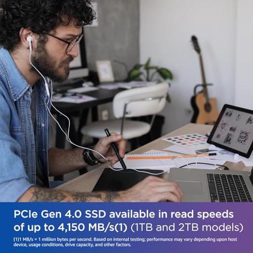 Western Digital Blue SN580 500 GB M.2-2280  PCIe 4.0 X4  NVME SSD