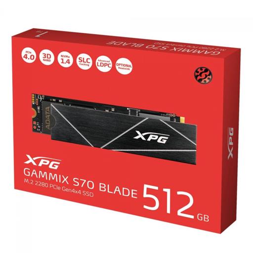 XPG Gammix 512 GB M.2-2280  PCIe 3.0 X4  NVME SSD
