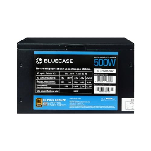 Bluecase BLU 500R-B 500 W Certificado 80+ Bronze  ATX