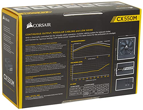 Corsair CX550M 550 W Certificado 80+ Bronze Semi ATX