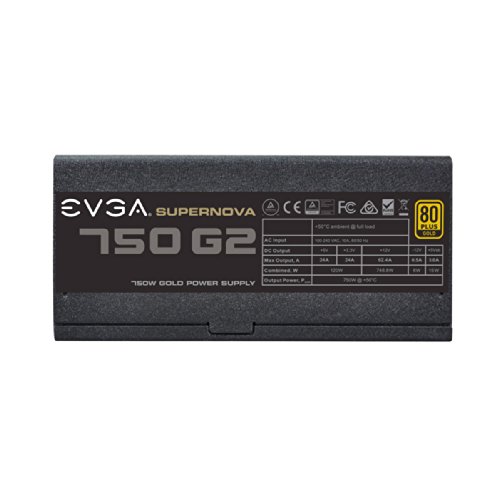 EVGA 220-G2-0750-XR 750 W Certificado 80+ Gold Full-Modular ATX12V / EPS12V