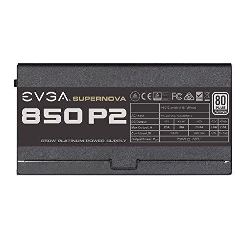 EVGA 220-P2-0850-X1 850 W Certificado 80+ Platinum Full-Modular ATX12V / EPS12V