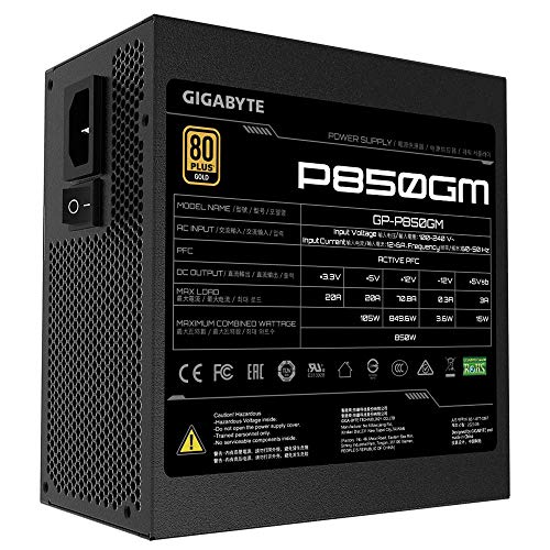 Gigabyte 850W 850 W Certificado 80+ Gold Full-Modular ATX12V