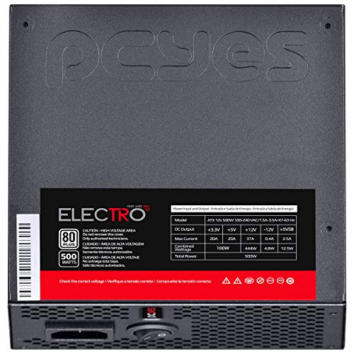 PCYes Electro V2 500 W Certificado 80+ White  ATX