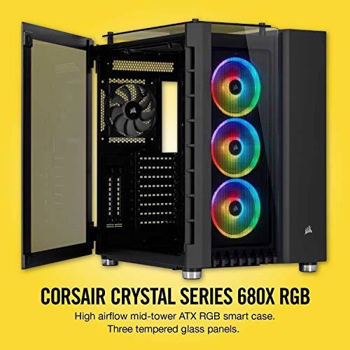 Corsair Crystal 680X RGB ATX Mid Tower (Preto)