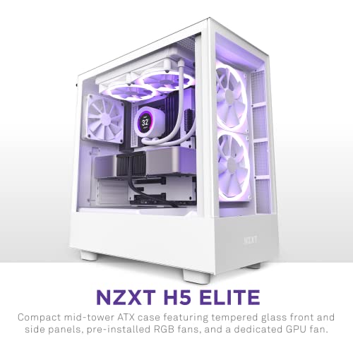 NZXT H5 Elite Compact ATX Mid Tower (Branco)
