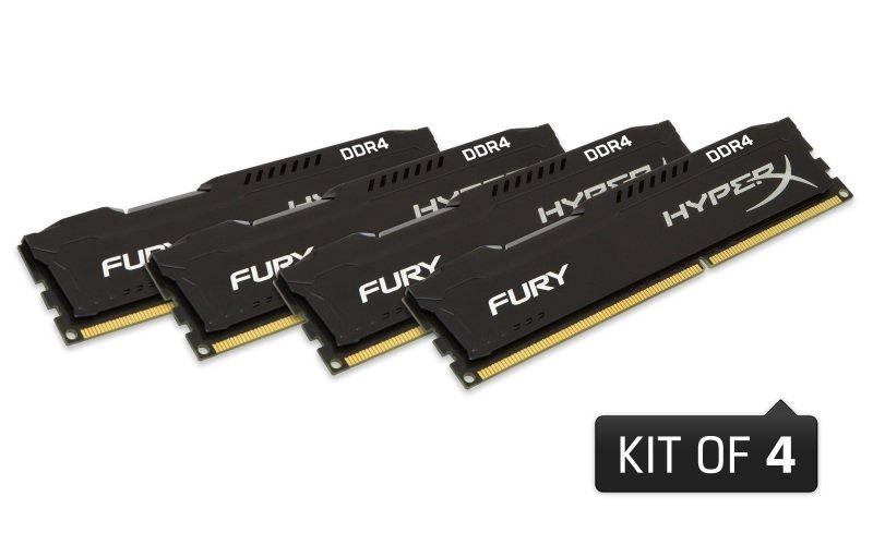 Kingston HyperX Fury Black Series 16 GB (4x4 GB) DDR4-2666