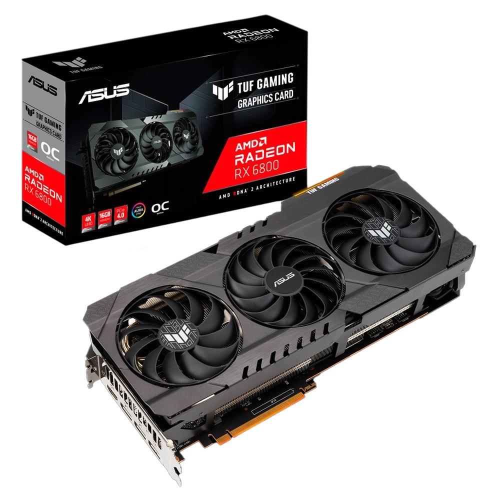 Placa de vídeo Asus TUF GAMING AMD Radeon RX 6800 16GB 