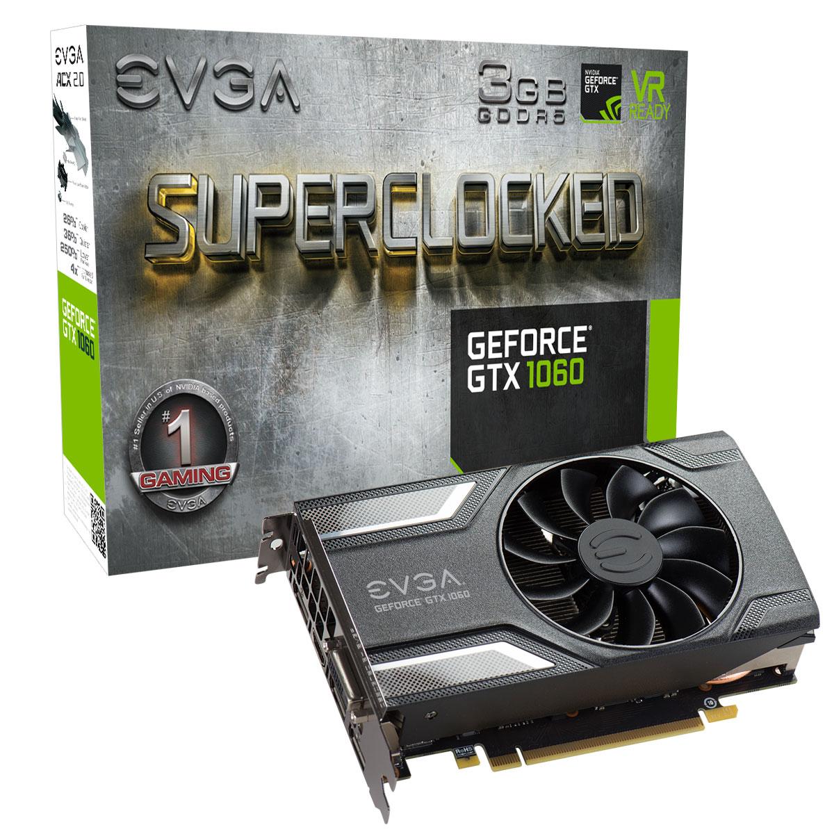 EVGA GeForce GTX 1060 3 GB SC Gaming