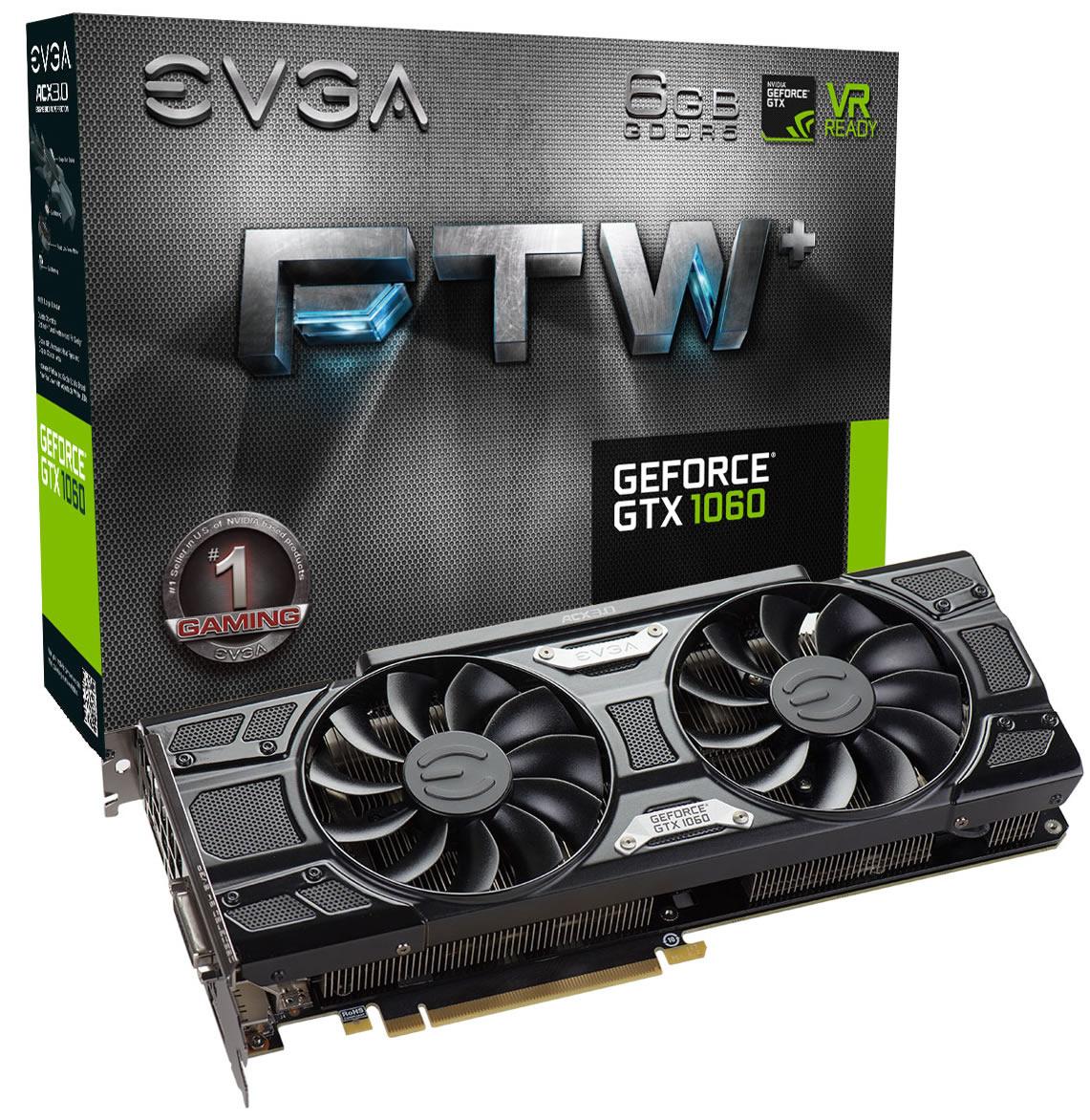 EVGA GeForce GTX 1060 6 GB FTW+ Gaming