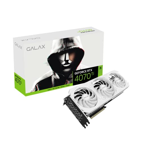 Placa de vídeo GALAX GeForce RTX 4070 Ti Branco 12GB 