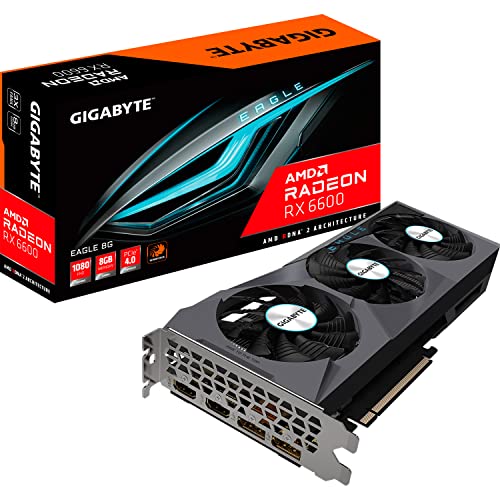 Placa de vídeo Gigabyte Radeon RX 6600 EAGLE 8GB 
