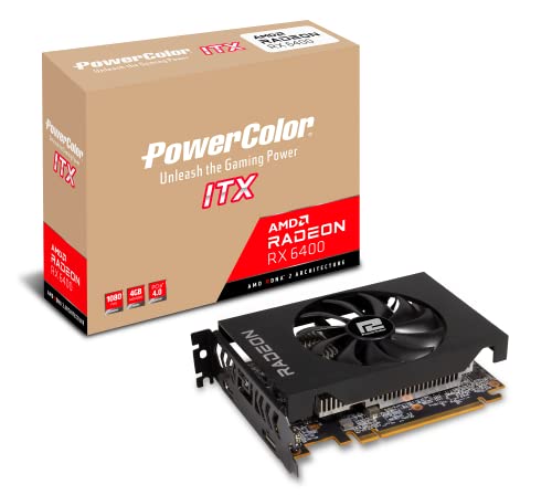 Placa de vídeo PowerColor Radeon RX 6400 ITX 4GB 