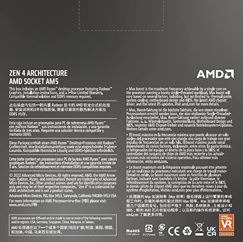 AMD Ryzen 5 7600X 4.7 GHz 6-Core